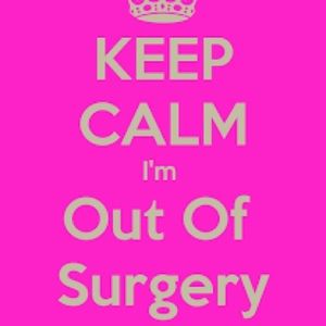 Keep calm I’m recovering from surgery!!